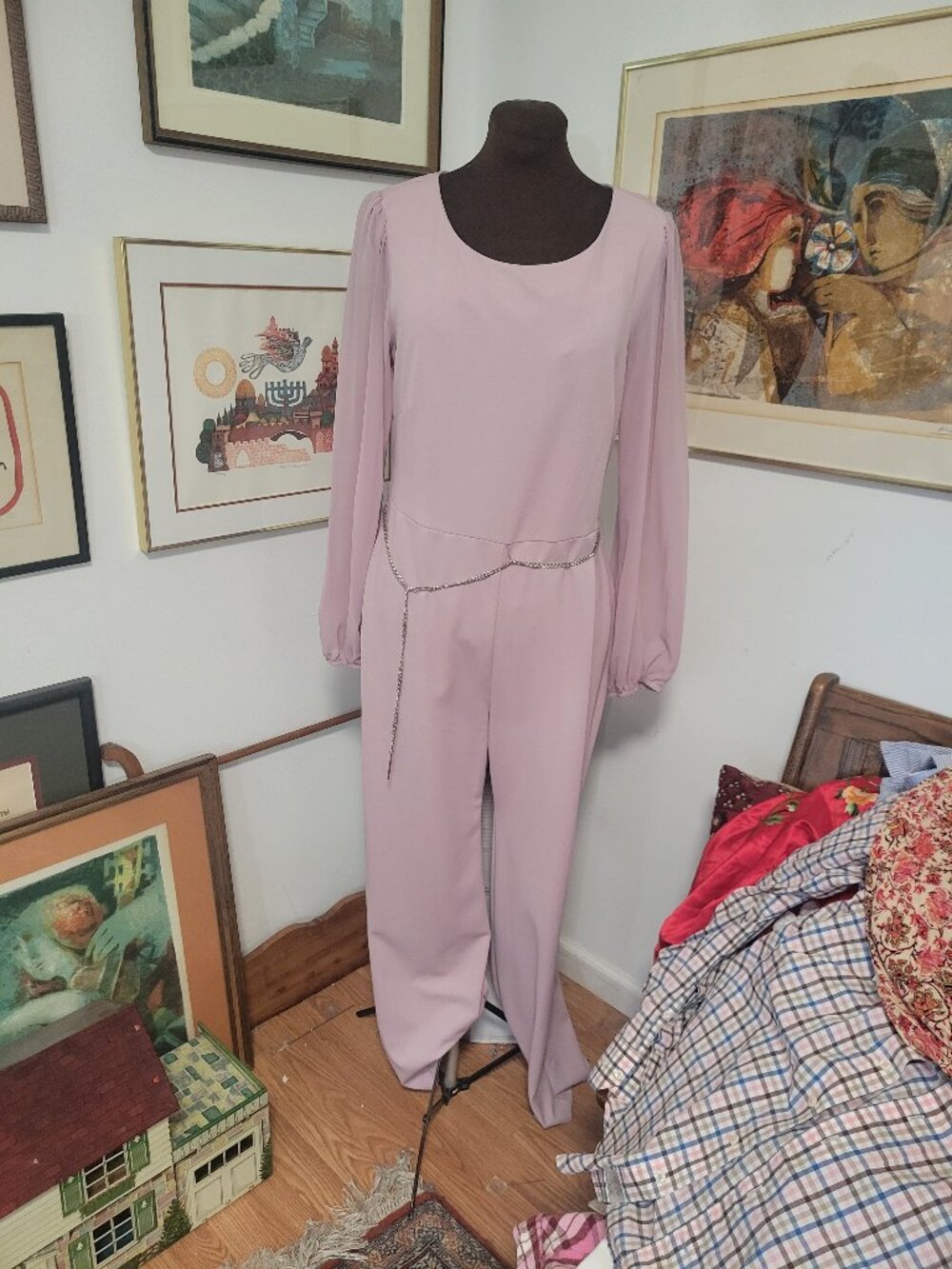 Purple Pink All in One Jumpsuit Size 12 by Connected Apparel